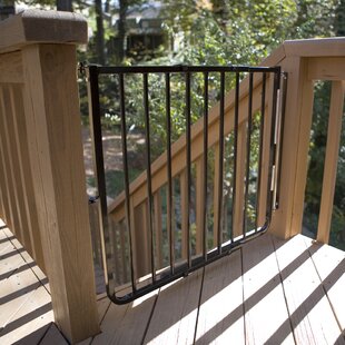 Outdoor pet store gate for deck